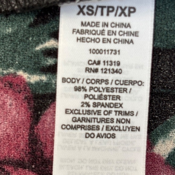 Dynamite Dress Fit and Flare Sleeveless Black Floral Size XS - Picture 6 of 6